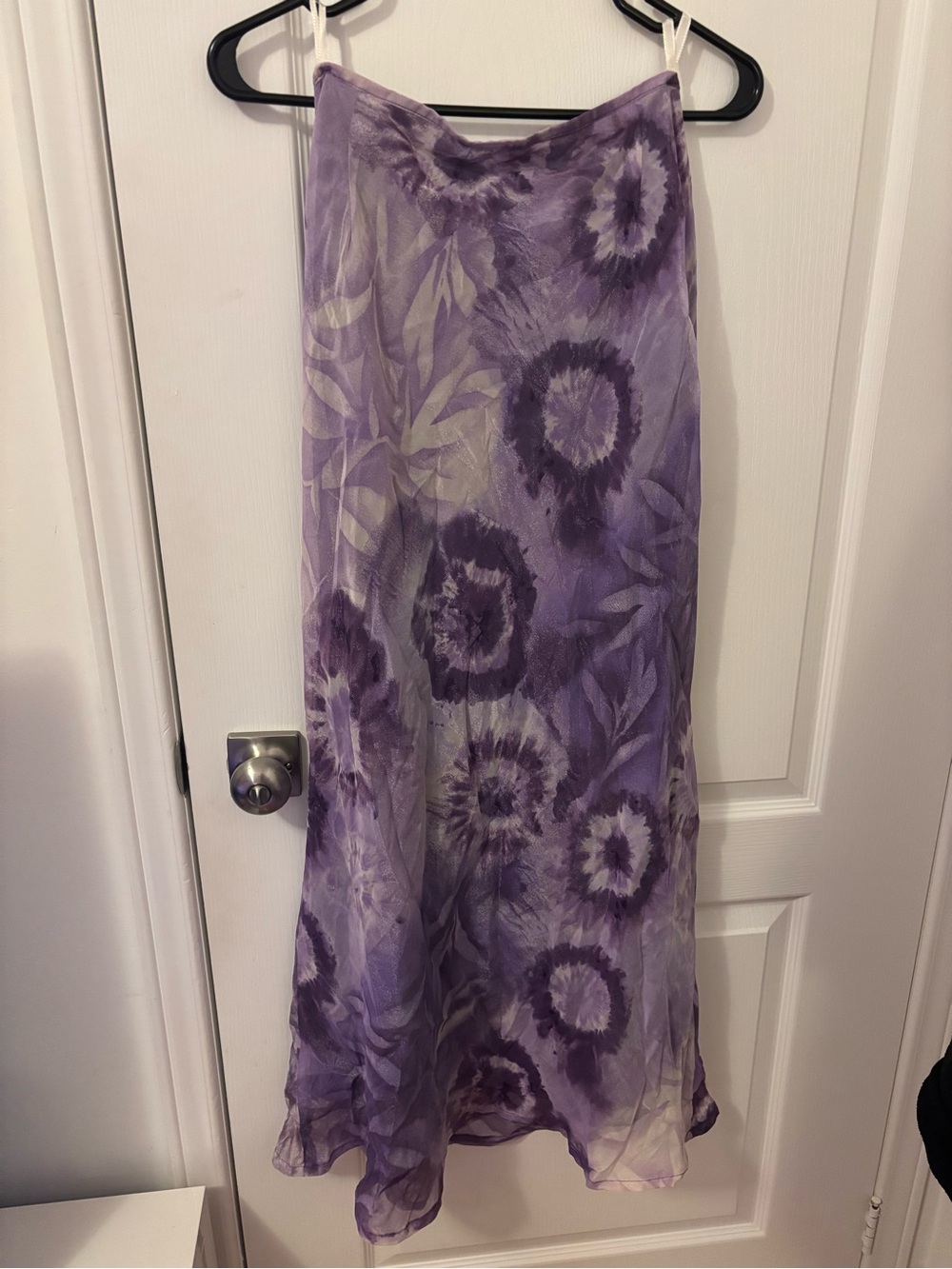 Steilmann Lavender Tie-Dye Floral Maxi Skirt
